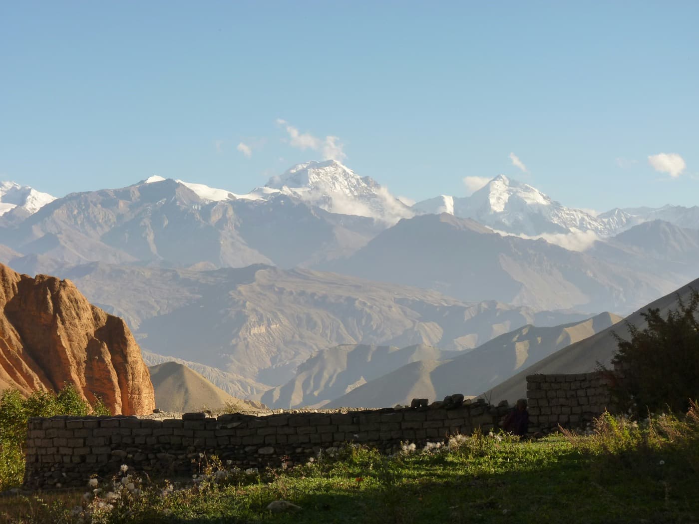 Annapurna mountain view from mustang